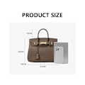 Miniatyrbillede 4 af 5: Rummelig Aprikos Crossbody Taske til Kvinder - Perfekt Morsdagsgave 30x16x23cm Apricot/30