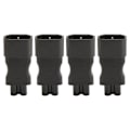 Miniatyrbillede 1 af 8: 4 stk. IEC320 C14 til IEC320 C5 Strømadapter Professionel Kobber Computer Strømadapter til PDU Chassis Strømforsyning