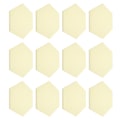 Miniatyrbild 4 av 8: 12 st Ljudabsorptionsskiva Hexagon Självhäftande Akustikpaneler Kilformade Väggar Ljudisolerad Inhägnad Ljusgul