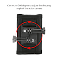Miniatyrbillede 7 af 8: Action Camera 360 Graders Rygsæk Klips Klemme Mount Tilbehør til Gopro Hero8/7/6/5/4