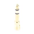 3,5 mm hona till 6,5 mm hane stereo hörlursljudplugg jackadapter guld