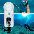 Pikkukuva 5 / 8: Sukelluskotelo Läpinäkyvä Vedenpitävä Suojus Ricoh Theta S /Theta V/Theta SC 360° Panoraamakameraan