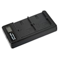 Miniatyrbillede 6 af 8: LCD Dobbelt USB-oplader med TypeC-interface til LPE6 Model Kamera Batterioplader