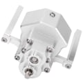 Miniatyrbillede 6 af 8: 313 mm Akselafstand Metal Chassis Ramme Front Gearkasse Passer til 1/10 RC Crawler Bil Dele Sølv