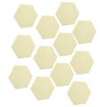 Miniatyrbild 3 av 8: 12 st Ljudabsorptionsskiva Hexagon Självhäftande Akustikpaneler Kilformade Väggar Ljudisolerad Inhägnad Ljusgul