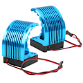 Miniatyrbillede 5 af 8: 2 stk. Motor køleplade i aluminiumslegering 42MM Universal børsteløs motorkøleventilator til RC-bil