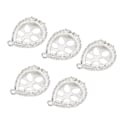 Pikkukuva 8 / 8: 5 kpl Alloy Riipus Pohja Korujen Valmistus Riipus Kehys Hartsimuotit Riipus Tarjotin DIY-käyttöön