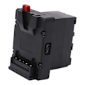 Miniatyrbild 1 av 8: V Mount-batteri till NPF NP‑F970 F960 Batteriomvandlare Adapterplatta Strömförsörjning Splitteradapter