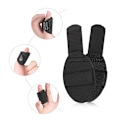 Miniatyrbild 4 av 8: 3D Andningsbart Tyg Finger Splint Finger Stabilisator Stöd Wrap Rätare