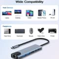 Pikkukuva 8 / 8: USB-C-monitoimisovitin, 6-in-1 Type-C-telakka