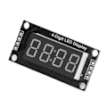 Miniatyrbild 4 av 8: LED Segment Display Module 0.36in 4-siffrig 7-segments TM1637 Klockdisplaymodul LED Digital Tube