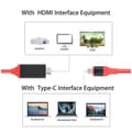 Pikkukuva 8 / 11: Type-C–HDMI-kaapeli, HDTV-kaapeli, Type-C–HDMI (punainen)