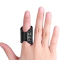 Miniatyrbild 7 av 8: 3D Andningsbart Tyg Finger Splint Finger Stabilisator Stöd Wrap Rätare