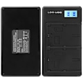 Miniatyrbillede 8 af 8: Bærbar kamera batterioplader til LPE6 USB kamera dobbeltoplader med LCD-display