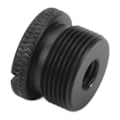 Miniatyrbillede 4 af 8: 1/4 tomme hun til 5/8 tomme han gevindadapter Aluminiumlegering Mikrofonskrue Adapter Sort F18A