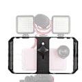 Miniatyrbillede 3 af 8: Smartphone Video Rig 3 Hot Shoe Mounts Filmmaking Case Stabilizer Ramme Stand