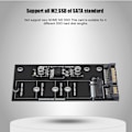 Pikkukuva 7 / 8: M.2 NGFF SSD - SATA 22PIN -kiintolevyn vakaan suorituskyvyn sovitinkortti
