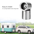Miniatyrbillede 8 af 8: 4 stk. 5,03 cm Trailerleje i rustfrit stål med beskyttende BH