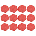Miniatyrbild 2 av 8: 12 st Ljudabsorberande Kilformade Hexagoner Fasade Kanter Akustiska Dämpningspaneler för Inspelningsstudio Röd