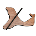 Miniatyrbild 3 av 8: Ukulele Stativ Trä Avtagbart Gitarr Display Fäste Bärbar Stränginstrumenthållare Gul