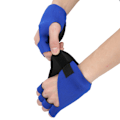 Miniatyrbild 8 av 8: Fitness Sport Halvfingerhandskar Förlängt Handledsskydd Skyddsutrustning Neopren Gymdynor