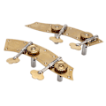Miniatyrbillede 4 af 8: 2 stk. basstemmeskruer, dobbelt metalstemmer, dobbelt maskinhoved, reservedel, åben gearknap, guld