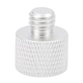 Miniatyrbild 1 av 8: Mikrofonstativadapter 5/8 tum hona till 3/8 tum hane skruvgängadapter för mikrofonstativfäste Silver