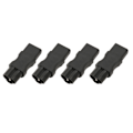 Miniatyrbillede 3 af 8: 4 stk. IEC320 C16 til IEC320 C13 strømadapter han C16 til hun C13 strømstik adapter konnektor til PDU chassis UPS stik