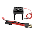 Miniatyrbillede 2 af 8: 540/550 Motor Køleventilator Radiator med Stikkabel Passer til Traxxas RC Bilmodel Sort