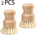 Diskborstar - Diskborste av naturlig sisal - Slipp smutsiga händer - 2 stycken - Används för kastruller