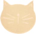 Fodermåtte til hund - Fodermåtte til kat - Vandtæt PVC-dækkeserviet - Kæledyrstilbehør - Kattegrusmåtte i form af en kat