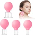4 stycken ansiktskoppningskoppar - Koppningsset - Vakuum Silikon Koppningsset - Koppning celluliter - Koppning ansikte Celluliter
