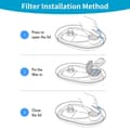Miniatyrbild 6 av 10: Pet Founian Filter Vattenfilter 2 ST 2 ST 2 Pcs_YF 2 Pcs