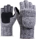 Vinterhandskar - Damhandskar - Fingerlösa handskar - Damhandskar - Ullhandskar 22 cm - Ljusgrå