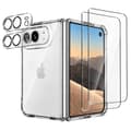 Stötsäker skal för iPhone DUO och 2 härdade glas och 2 kameraglas Phonillico® Transparent