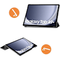 Pikkukuva 4 / 6: Coque - Phonillico - Samsung Galaxy Tab A9 PLUS 2023 - Musta - Täysi suojaus - Moniasentoa Svart