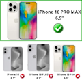 Miniatyrbild 2 av 5: Skärmskydd av Härdat Glas för iPhone 16 PRO MAX [Pack 4] Phonillico® Skärmfilmskydd
