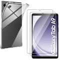 Pikkukuva 1 / 6: Iskuva suojakuori + 2 karkaistua lasia Samsung Galaxy Tab A9 2023 Phonillico varten Transparent