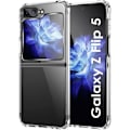 Miniatyrbild 1 av 4: Fodral till Samsung Galaxy Z FLIP 5 - Stötsäkert, skyddande, mjukt silikon, transparent Phonillico®