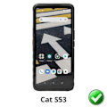 Miniatyrbillede 2 af 3: Skærmbeskyttelse - Phonillico - Cat S53 - Pakke med 2 - Ultratynd - Ridsefast Transparent