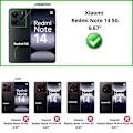 Miniatyrbillede 2 af 5: Coque - Phonillico® - Xiaomi Redmi Note 14 5G - Sort Sort - Magnetisk Låge - Kortopbevaring Svart