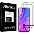 Miniatyrbillede 1 af 4: Hærdet Glas - Phonillico® - Xiaomi REDMI 9/9A/9C NFC - Pakke med 2 - Gennemsigtig - Sort kant Transparent, svart