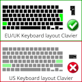 Miniatyrbild 3 av 5: Skydd för tangentbord för Macbook Pro 16 (16) Pro 13 (13,3) - Transparent silikon tangentbord AZERTY EU-layout Phonillico