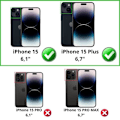 Pikkukuva 2 / 4: Suojakalvo iPhone 15:lle - iPhone 15 Plus [2 kappaletta] Lasinen Takakamera Suojakalvo Phonillico®