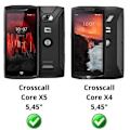Miniatyrbillede 2 af 5: Hærdet Glas - Phonillico® - Crosscall Core X4/X5 - Pakke med 4 - Ridsefast - Gennemsigtig Transparent