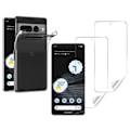 Pikkukuva 1 / 6: Coque Google Pixel 7 PRO: kaksi ultraohutta, vettä hylkivää hydrogeelisuojakalvoa Phonillico® Transparent