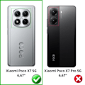Miniatyrbillede 2 af 5: Coque og skærmbeskyttelse - Phonillico® - Xiaomi Poco X7 5G - Fleksibel - Gennemsigtig - 2 Tempered Glass Transparent