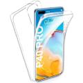 Miniatyrbild 1 av 4: Skal till Huawei P40 PRO - Helt transparent gel TPU silikonskydd två delar fram bak sammankopplande Phonillico®