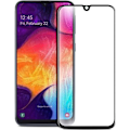 Miniatyrbillede 1 af 4: Skærmbeskyttelsesfilm - Phonillico® - Samsung Galaxy A50 - Hærdet glas - Sort kant - Ridsafvisende Svart