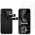 Miniatyrbillede 1 af 6: Skærmbeskyttelse - Phonillico - Google Pixel 8a - Pakke 2 - Tempereret glas - Ridsefrit Transparent, svart